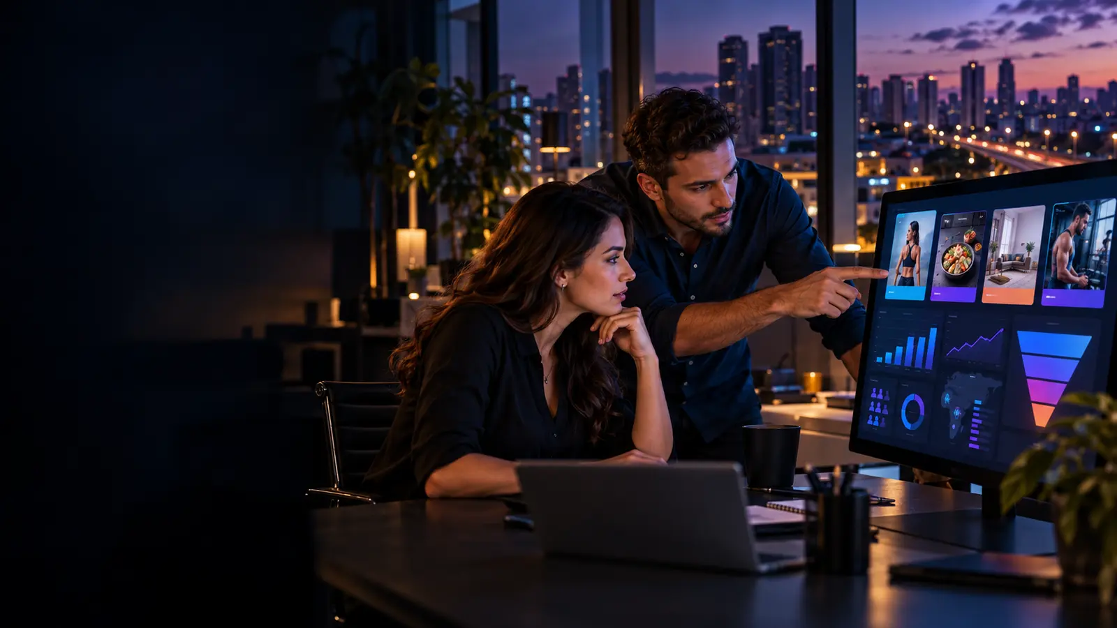 Profissionais analisando campanhas de Meta Ads para uma empresa de Osasco